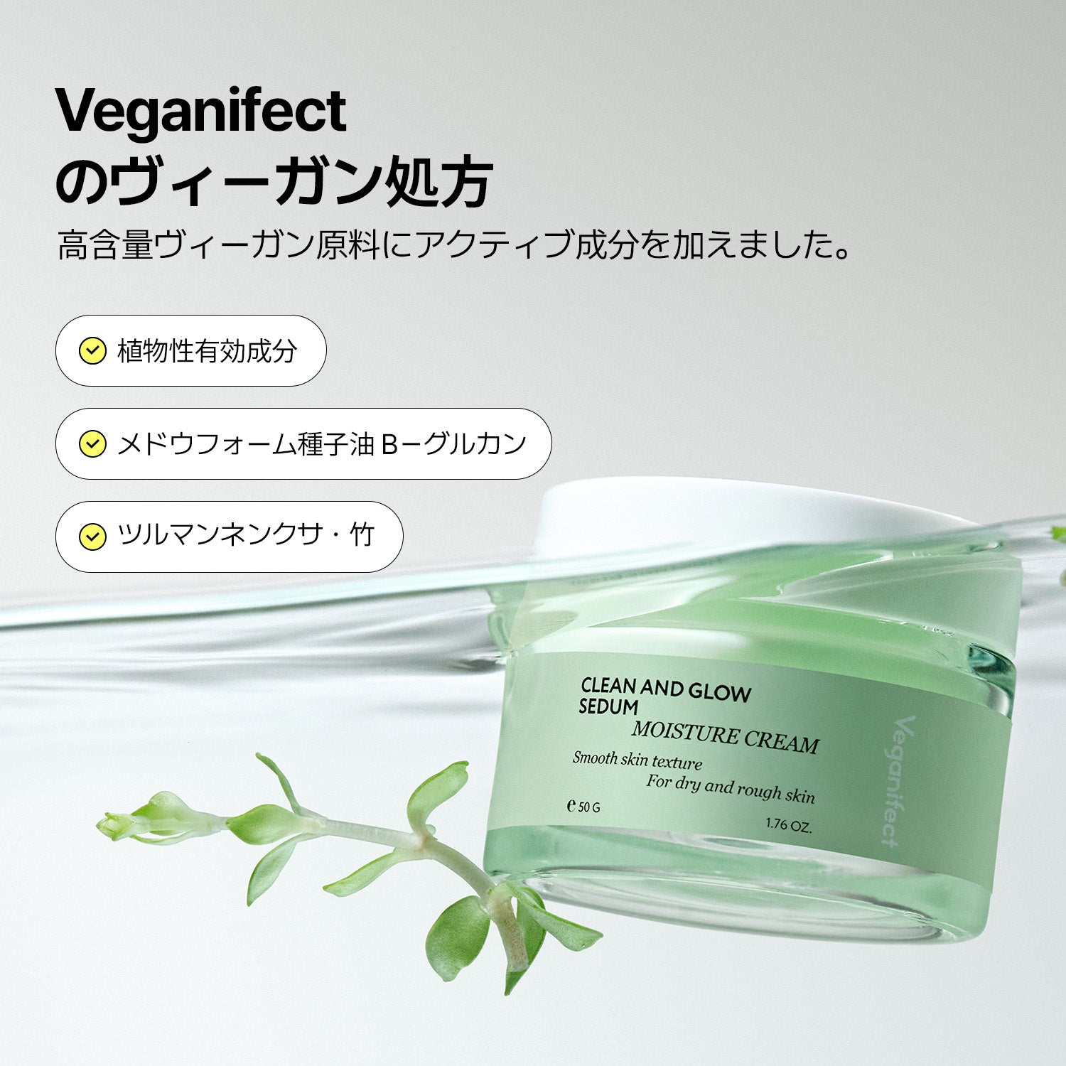 VEGANIFECT（ヴィーガンイフェクト公式） モイスチャークリーム50g