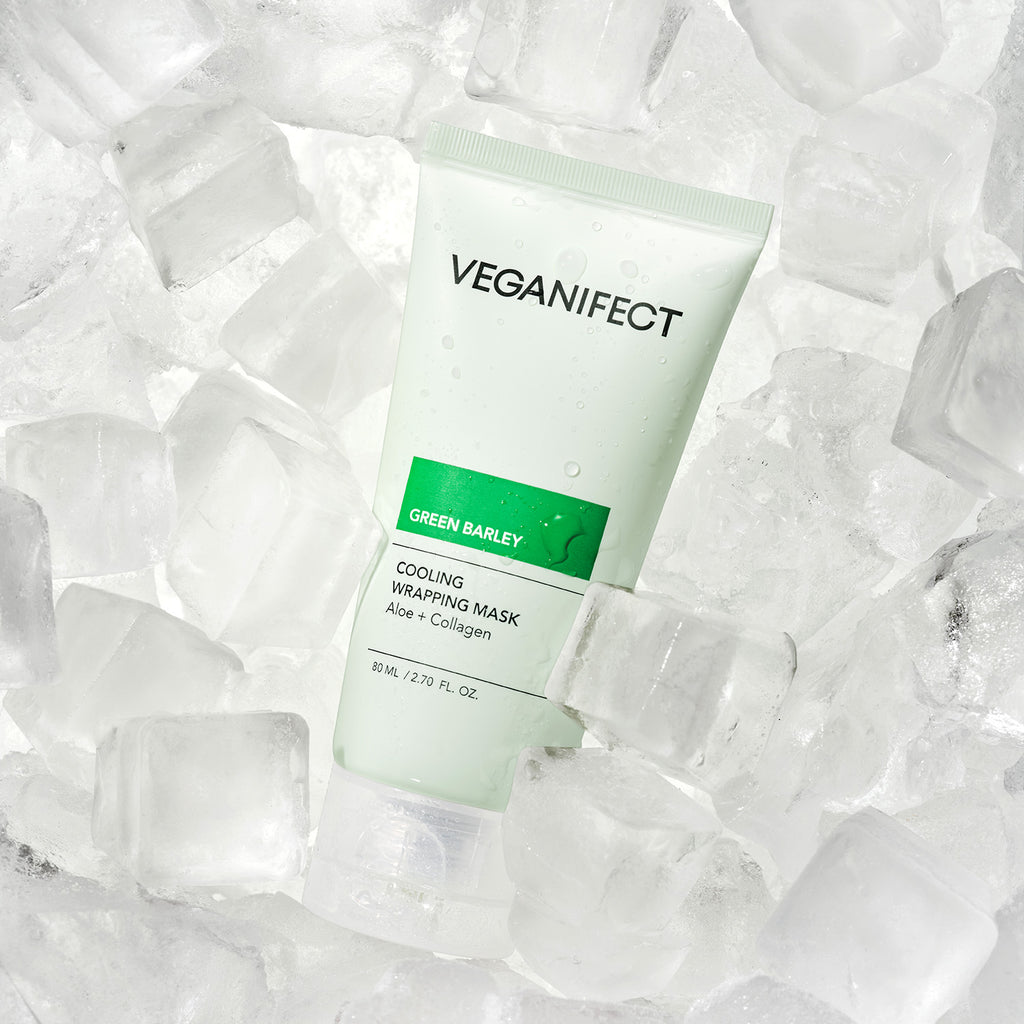 VEGANIFECT（ヴィーガンイフェクト公式） 青麦アロエラッピングマスク80ml（＋スパチュラ付き）